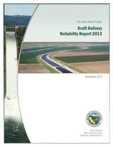 State Water Project Delivery Reliability Report 2013 Cover